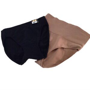 SPANX Shaping Panties Brief Nude Black Size Small (2) + Wacoal Hi-Cut NWT